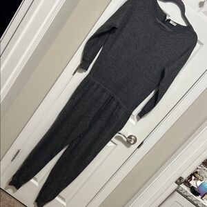 Joie Charcoal Knit Jumpsuit